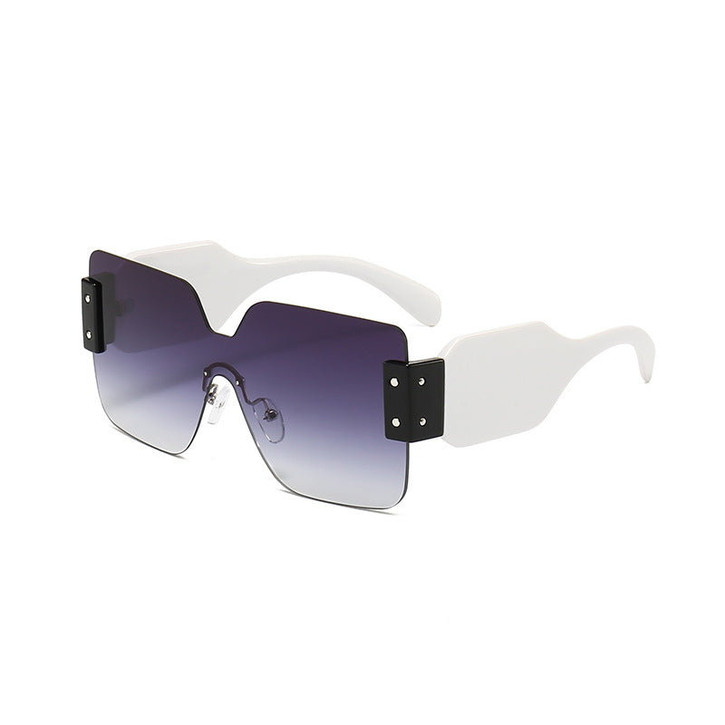 Wholesale PC Brown Large Frame Women's Sunglasses